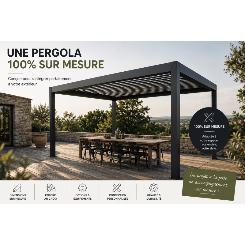 Pergola bioclimatique sur mesure | Configurateur 3D | PergolaSwiss