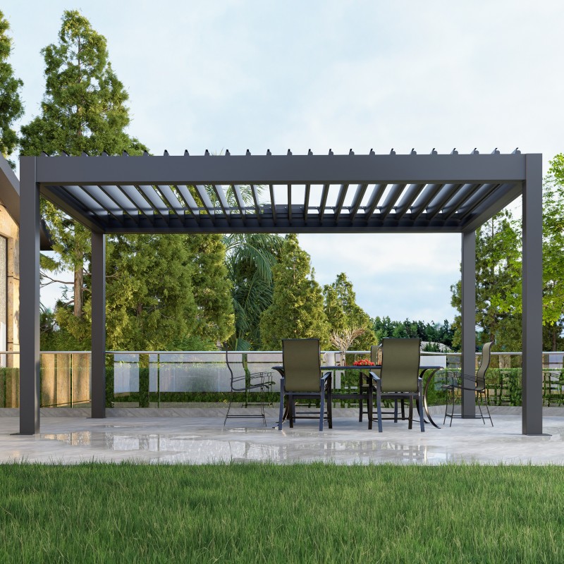 Pergola Bioclimatique Premium Motorisée | Pergolaswiss | Dès 3 490€ Pergola Bioclimatique Premium Motorisée | Pergolaswiss | Dès 3 490€